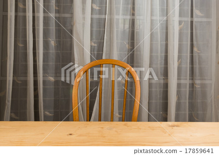 Wooden dining table and chair with nobody. 17859641