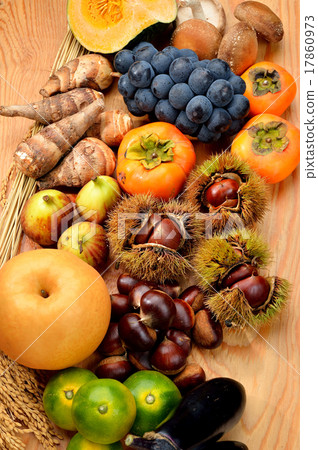 注意）配料和背景上可能留有垃圾。在秋天的味道聚集食物成分。 17860973