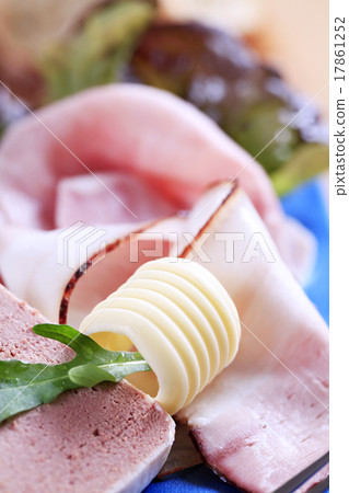 Liver pate, ham and bacon Liver pate, ham and bacon 17861252