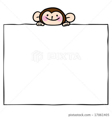 Monkey copy space - Stock Illustration [17861405] - PIXTA