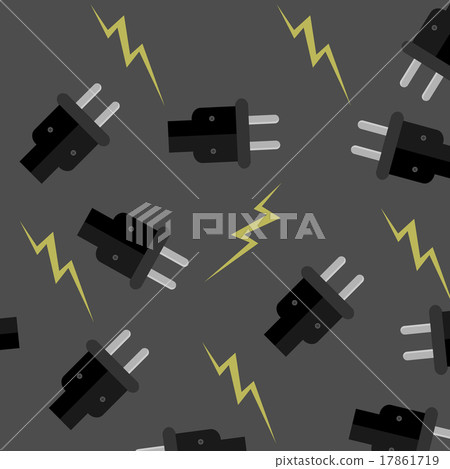 Seamless Pattern Electricity Stock Illustration Pixta