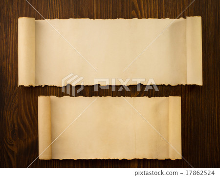 parchment scroll on wood parchment scroll on wood 17862524