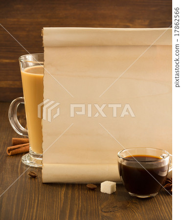 coffee concept on wood 17862566