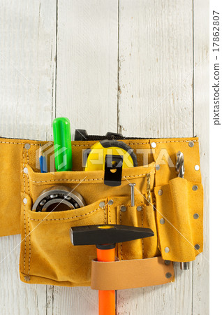 tools and instruments in belt on wood tools and instruments in belt on wood 17862807