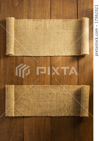 burlap hessian sacking on wooden burlap hessian sacking on wooden 17862821
