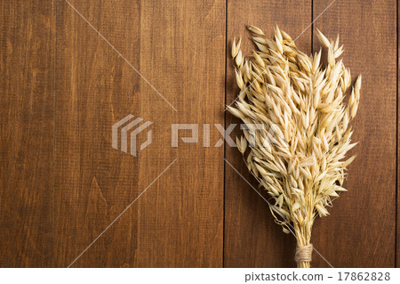 ears of oat on wood 17862828