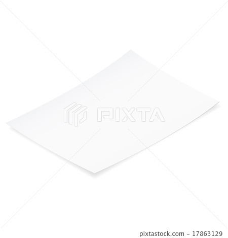 Landed a piece of paper isometric icon 17863129