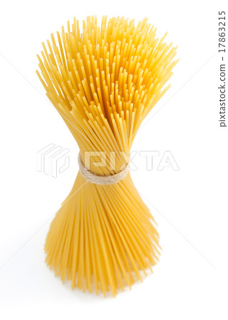 bunch of spaghetti isolated on white 17863215