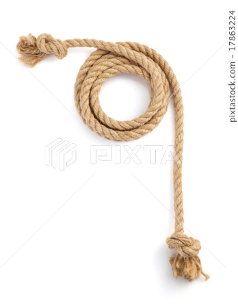 ship rope isolated on white ship rope isolated on white 17863224