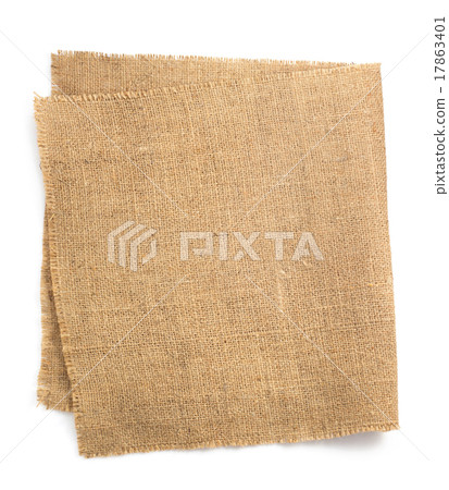 burlap hessian sacking isolated on white 17863401