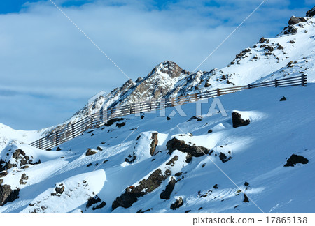 Morning winter mountain landscape. Morning winter mountain landscape. 17865138