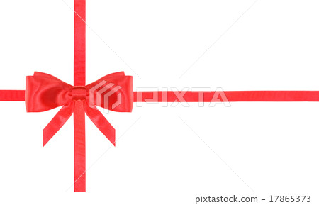 red satin bow knot and ribbons on white - set 10 red satin bow knot and ribbons on white - set 10 17865373