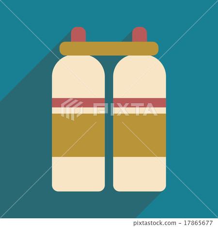 Flat with shadow icon and mobile application air 17865677