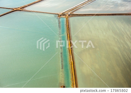 Saline aerial view in shark bay Australia 17865802