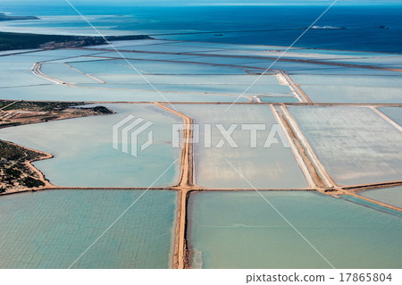 Saline aerial view in shark bay Australia 17865804