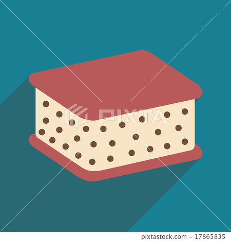 Flat with shadow icon and mobile application ice 17865835