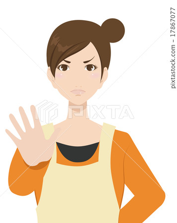 一個圍裙的女人 17867077