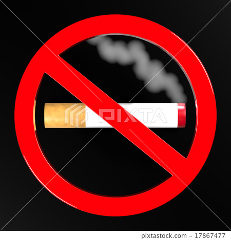 Stock Illustration: antismoking, no smoking, no-smoking