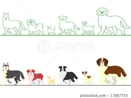 One row dog walking set One row dog walking set 17867735