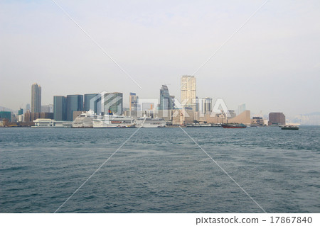 Urban architecture in Hong Kong Victoria Harbor Urban architecture in Hong Kong Victoria Harbor 17867840