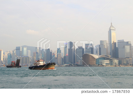 the harbour of Hong Kong at daytime the harbour of Hong Kong at daytime 17867850