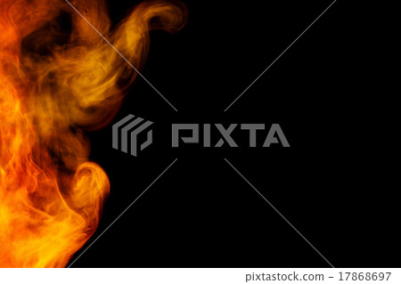 Abstract orange smoke hookah on a black background Abstract orange smoke hookah on a black background 17868697