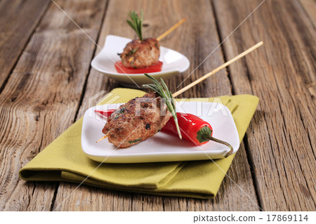 Minced meat kebabs 17869114