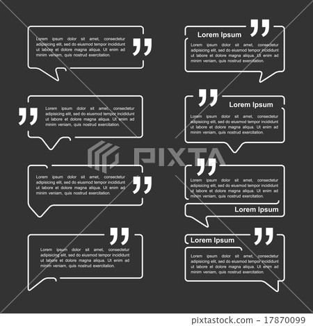 Speech Bubbles with Quotes 17870099