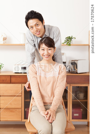 年輕人和婦女夫婦畫象 17870624