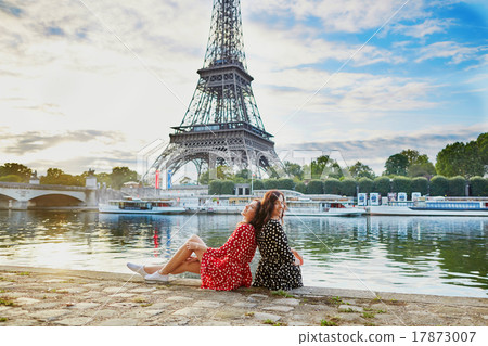 Beautiful twin sisters in Paris, France 17873007