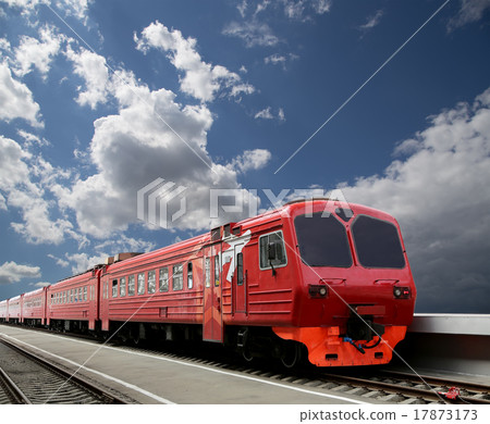 Aeroexpress red Train,Moscow, Russia 17873173