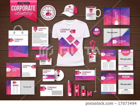 Corporate identity business photorealistic design Corporate identity business photorealistic design 17873494