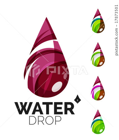 Set of abstract eco water icons, business logotype Set of abstract eco water icons, business logotype 17873501