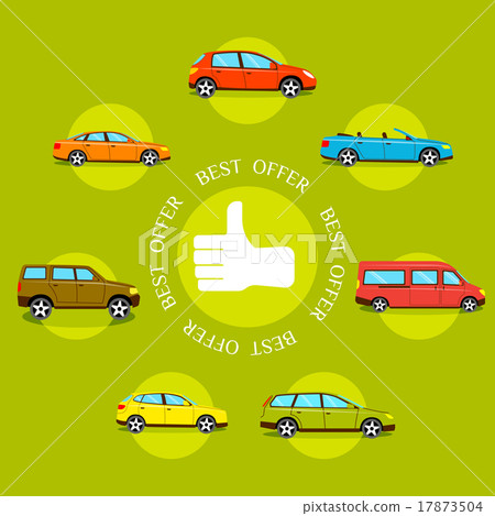 Cars best offers concept. Flat style design Cars best offers concept. Flat style design 17873504
