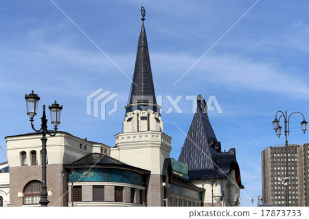 Yaroslavsky railway station building,Moscow,Russia 17873733