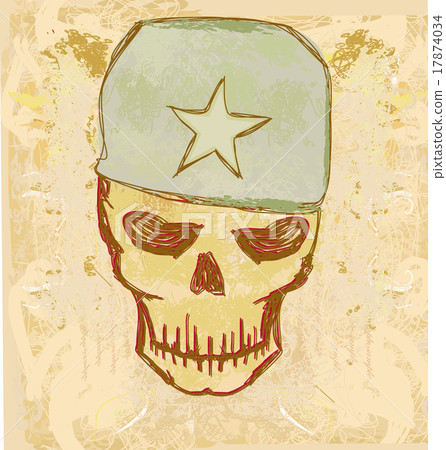 war grunge skull 17874034