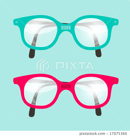 Retro Vector Glasses Set 17875368