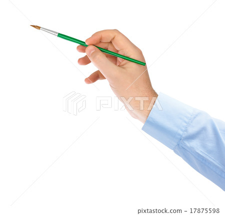 Hand with paintbrush Hand with paintbrush 17875598