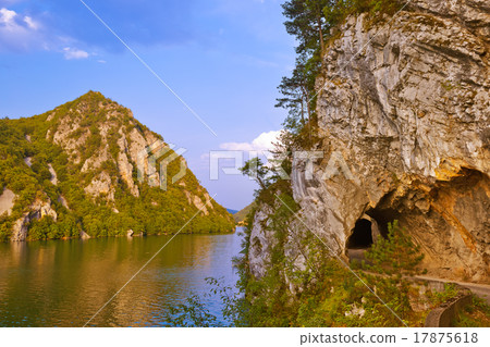 River Drina - national nature park in Serbia 17875618