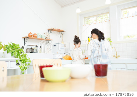 parenthood, parent and child, kitchen 17875856