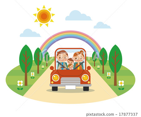 Family who enjoys driving (spring / summer) Family who enjoys driving (spring / summer) 17877337