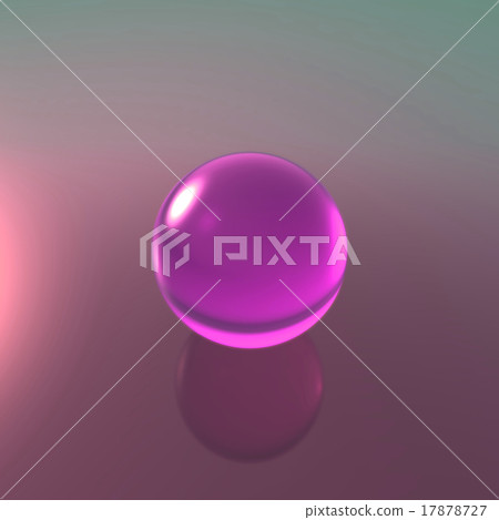 glass magenta ball 17878727