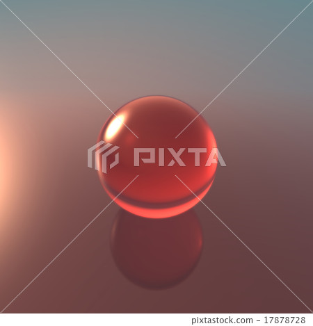 glass red ball 17878728