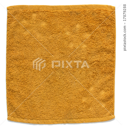 orange towel isolated on white background orange towel isolated on white background 17879288
