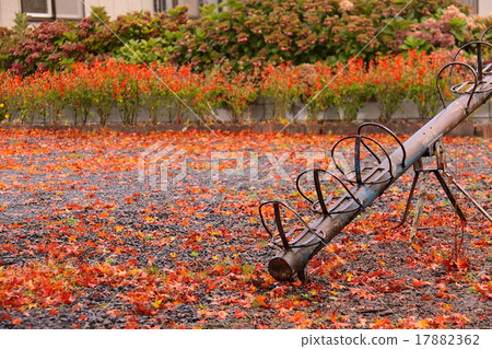 Autumn leaves fall leaves and seesaw 17882362