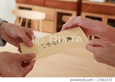 A young wife who hands pocket money A young wife who hands pocket money 17882573