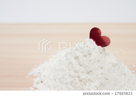 Hearted on top of the flour served Hearted on top of the flour served 17883621