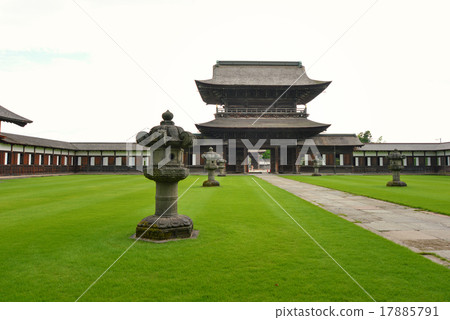Ruri-ji temple premises and the mountains scenery Ruri-ji temple premises and the mountains scenery 17885791
