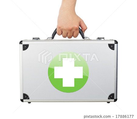 Male hand holding equipment luggage. 17886177