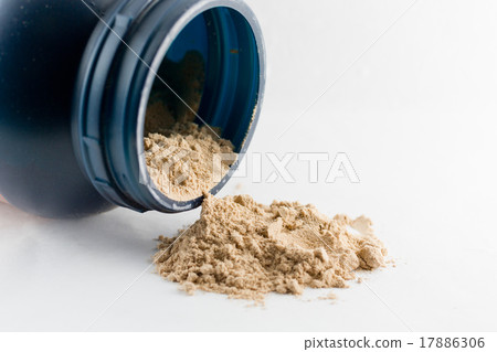 Whey protein chocolate powder. 17886306